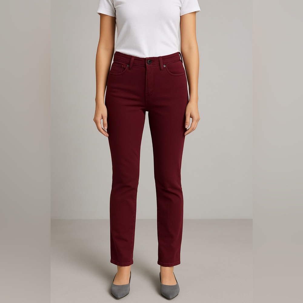 United Colors of Benetton | Burgundy Slim Fit Stretchy Jeans - 4